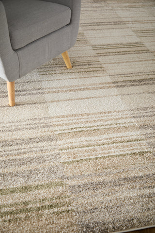 The Rug Corner Feizy Richmond Modern Geometric - Ivory/Gray/Tan  