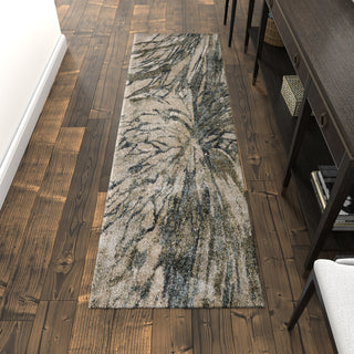 The Rug Corner Feizy Skyview Modern Abstract - Gray/Green/Ivory  