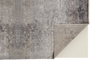 The Rug Corner Feizy Sarrant Transitional Medallion - Gray/Ivory/Tan  