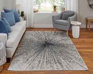 Micah Modern Abstract - Ivory/Gray/Blue
