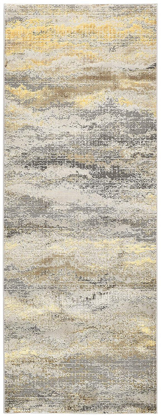Aura Modern Abstract - Gold/Gray/Ivory