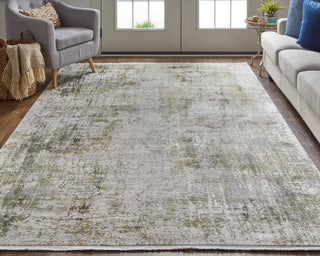 Cadiz Modern Abstract - Green/Gray/Ivory