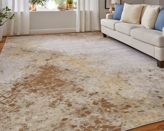 The Rug Corner Feizy Waldor Modern Watercolor - Brown/Tan/Ivory  Waldor Modern Watercolor - Brown/Tan/Ivory