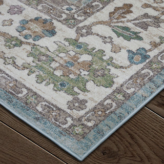 lifestyle The Rug Corner Feizy Dartmouth Transitional Floral & Botanical - Blue/Ivory/Brown
