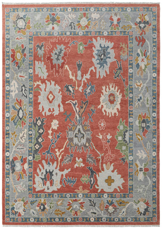 Karina Transitional Floral & Botanical - Red/Gray/Ivory