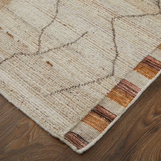 The Rug Corner Feizy Kasbah Transitional Moroccan - Ivory/Tan/Orange  