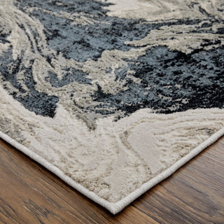 The Rug Corner Feizy Micah Modern Abstract - Ivory/Black/Taupe  