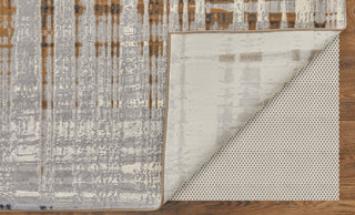 The Rug Corner Feizy Clio Modern Abstract - Blue/Orange/Gray  