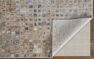 Laina Transitional Geometric - Tan/Ivory/Blue