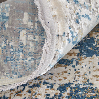 The Rug Corner Feizy Cadiz Modern Abstract - Ivory/Tan/Blue  