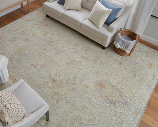 lifestyle The Rug Corner Feizy Grafton Transitional Floral & Botanical - Gray/Green/Blue  Grafton Transitional Floral & Botanical - Gray/Green/Blue
