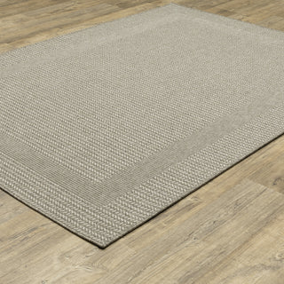Caicos Grey/Grey Area Rug CA05A