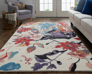 Dafney Transitional Floral & Botanical - Red/Blue/Purple