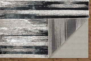 The Rug Corner Feizy Micah Modern Abstract - Black/Silver/Gray  