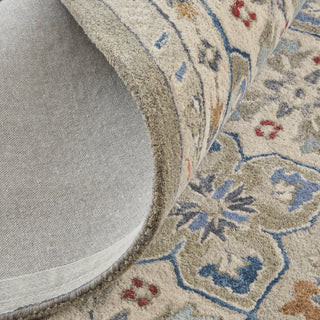 Rylan Transitional Floral & Botanical - Taupe/Ivory/Red
