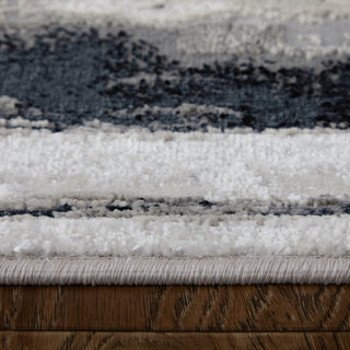 Micah Modern Abstract - Silver/Gray/Black