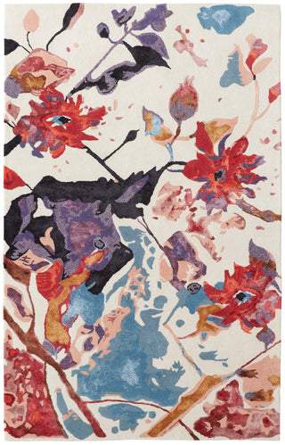 Dafney Transitional Floral & Botanical - Red/Blue/Purple