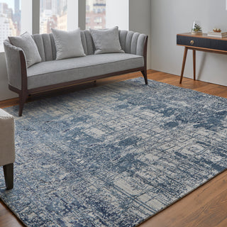 Eastfield Modern Abstract - Blue/Ivory