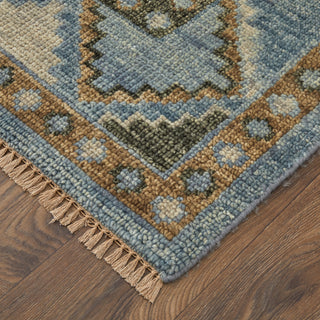The Rug Corner Feizy Fillmore Traditional Medallion - Blue/Green  Fillmore Traditional Medallion - Blue/Green