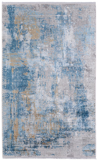 The Rug Corner Feizy Cadiz Modern Abstract - Blue/Gray/Gold  
