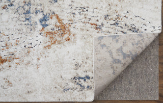 The Rug Corner Feizy Gilmore Modern Abstract - Ivory/Blue/Orange  