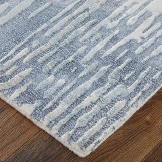 Braden Modern Abstract - Blue/Ivory