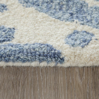 The Rug Corner Feizy Wallace Modern Abstract - Blue/Ivory  