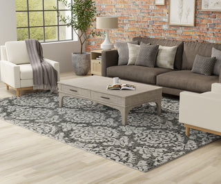 The Rug Corner Feizy Belfort Traditional Floral & Botanical - Gray/Ivory/Black  Belfort Traditional Floral & Botanical - Gray/Ivory/Black