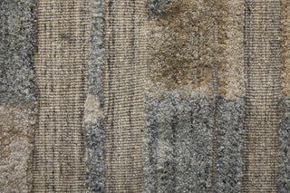 The Rug Corner Feizy Elias Modern Abstract - Brown/Blue/Tan  