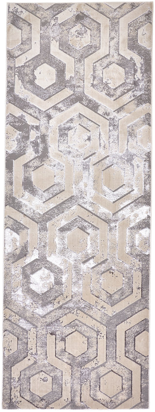 Micah Modern Distressed - Gray/Taupe/Silver