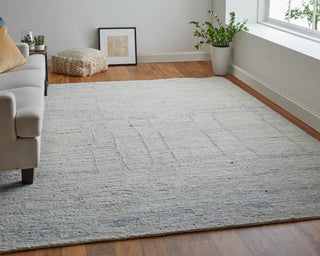 Navaro Modern Distressed - Ivory/Gray/Blue