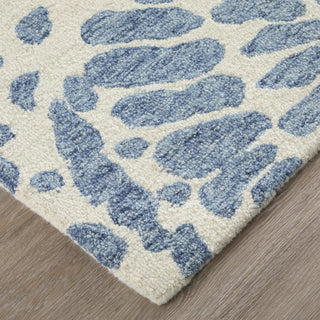The Rug Corner Feizy Wallace Modern Abstract - Blue/Ivory  