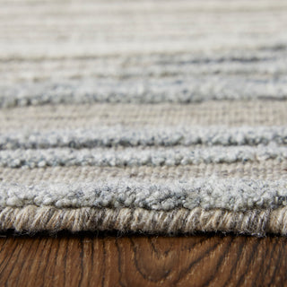 The Rug Corner Feizy Elias Modern Abstract - Brown/Blue/Tan  