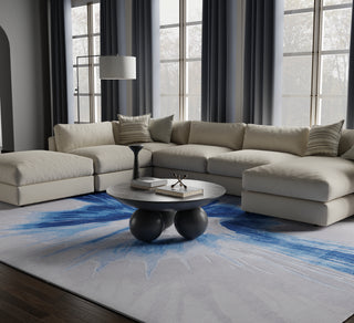 Kawai Modern Abstract - Blue/Gray