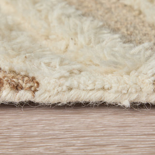 The Rug Corner Feizy Anica Transitional Geometric - Ivory/Taupe/Brown  