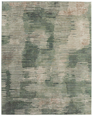 Eden Modern Abstract - Green/Ivory/Brown