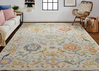 Karina Traditional Persian - Gray/Yellow/Red