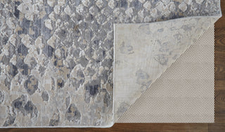 Laina Transitional Trellis & Lattice - Silver/Gray/Blue