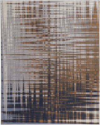 The Rug Corner Feizy Clio Modern Abstract - Blue/Orange/Gray  