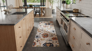 Melrose Transitional Floral & Botanical - Ivory/Red/Blue
