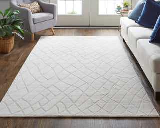 Redford Transitional Solid - Ivory/Gray