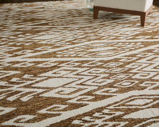 The Rug Corner Feizy Wallace Transitional Medallion - Brown/White  Wallace Transitional Medallion - Brown/White