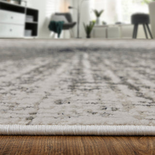 Micah Modern Abstract - Ivory/Gray/Blue