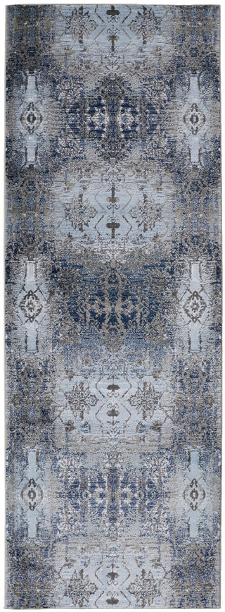 Gaspar Modern Damask - Blue/Gray/Taupe