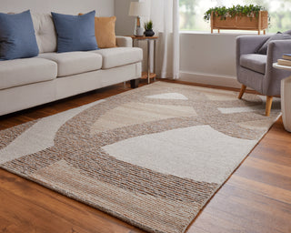 Pollock Modern Abstract - Brown/Tan/Ivory