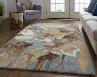 Dafney Transitional Floral & Botanical - Tan/Gray/Green