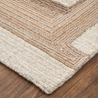 Pollock Modern Geometric - Ivory/Brown/Tan
