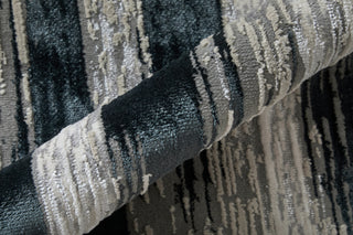The Rug Corner Feizy Micah Modern Abstract - Black/Silver/Gray  