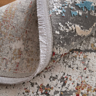 The Rug Corner Feizy Cadiz Modern Abstract - Gray/Red/Blue  Cadiz Modern Abstract - Gray/Red/Blue