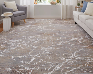 Pryor Modern Abstract - Taupe/Brown/White